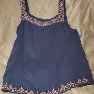 Navy blue Knox Rose tank